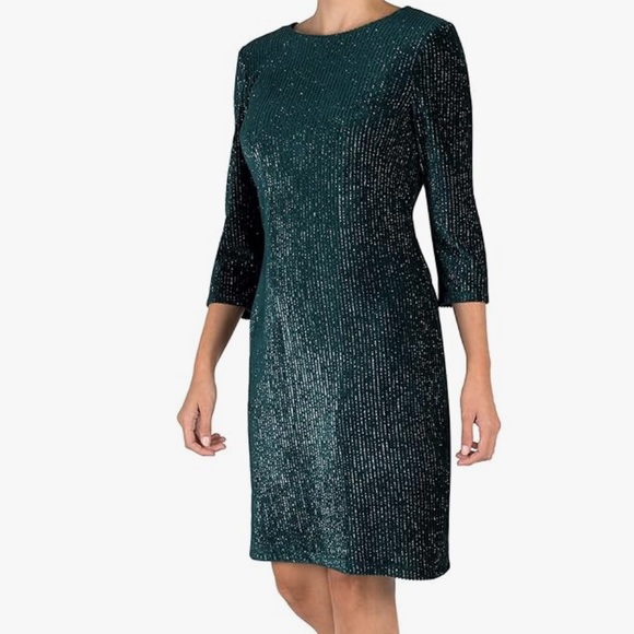 Julia Jordan sequin teal dress NWT - Picture 7 of 7